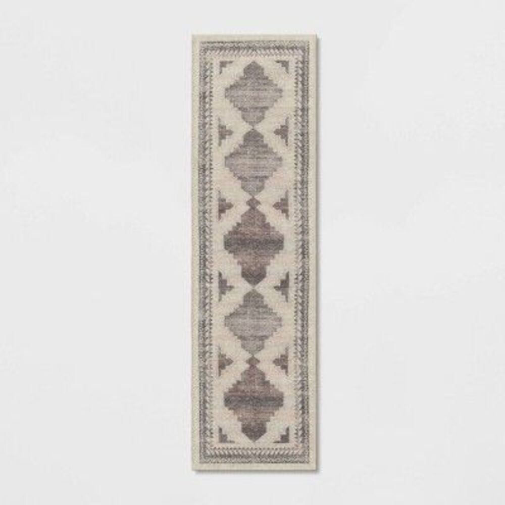 Open Box - Threshold - 2'x7' Washable Runner Cromwell Printed Persian Sty Tan